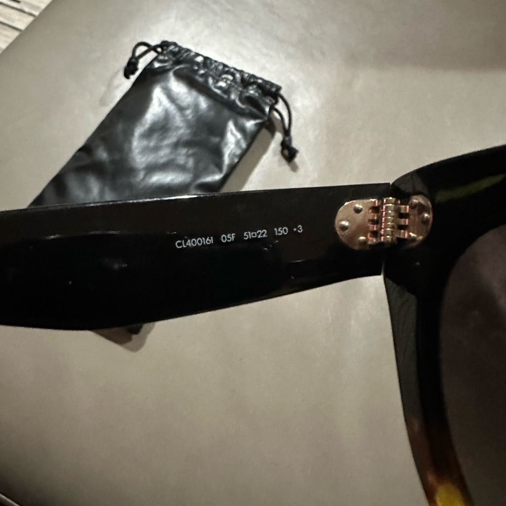 Celine Two-Tone Cat-Eye Sunglasses - Black & Tortoiseshell - Picture 4 of 7